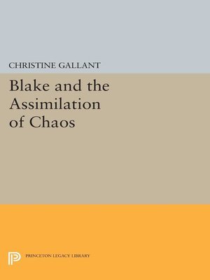 cover image of Blake and the Assimilation of Chaos
